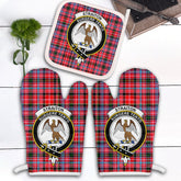 Clan Straiton Tartan Crest Oven Mitt And Pot Holder (2 Oven Mitts + 1 Pot Holder) DI93 Clan Rait Tartan Today
